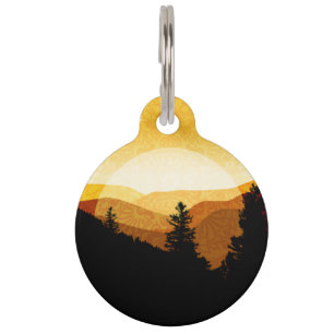 Golden Mountains Pet ID Tag