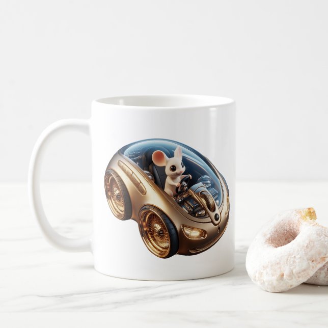 Golden Mouse-Mobile: A Little Mouse's Mission Coffee Mug (With Donut)