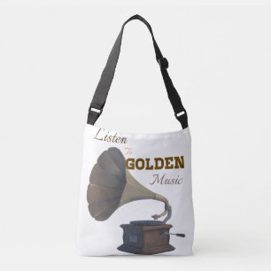 Golden music  crossbody bag