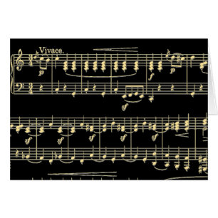 Golden Music on Black