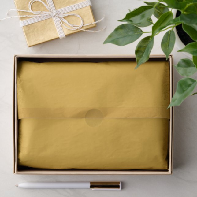 Golden Mustard Gold Pop Of Colour  Tissue Paper (Gift)