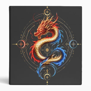 Golden Mystic Dragon Luxury Binder