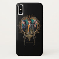 Golden Newt, Tina, and Leta Art Deco Portrait