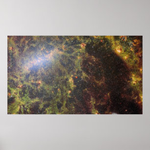 Golden NGC 5068 JWST Poster