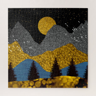 Golden Night Jigsaw Puzzle