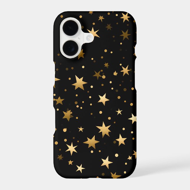 Golden Night Sky Phone Case (Back)