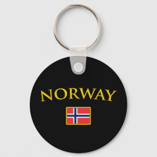 Golden Norway Keychain