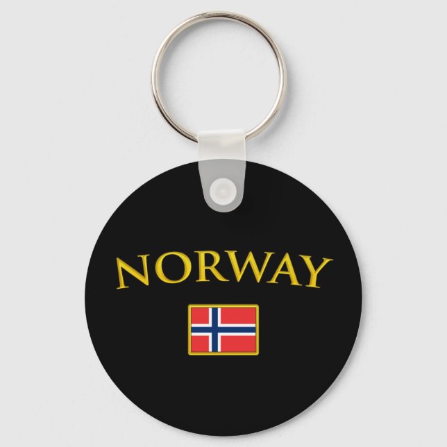 Golden Norway Keychain (Front)