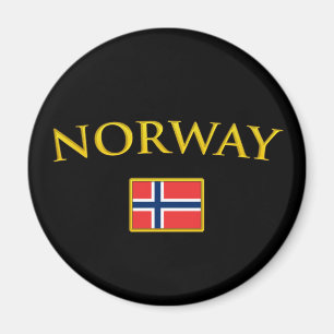 Golden Norway Magnet
