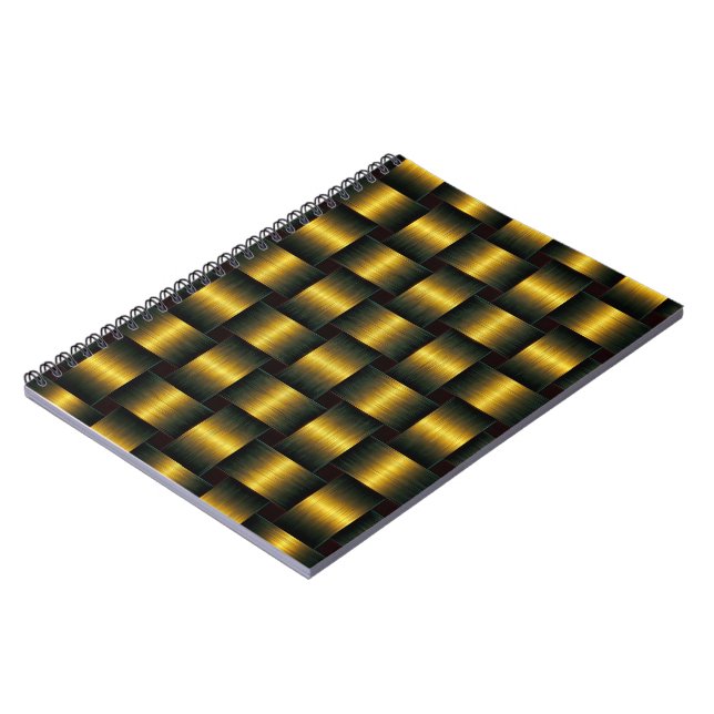Golden Notebook Gold Lattice (Left Side)