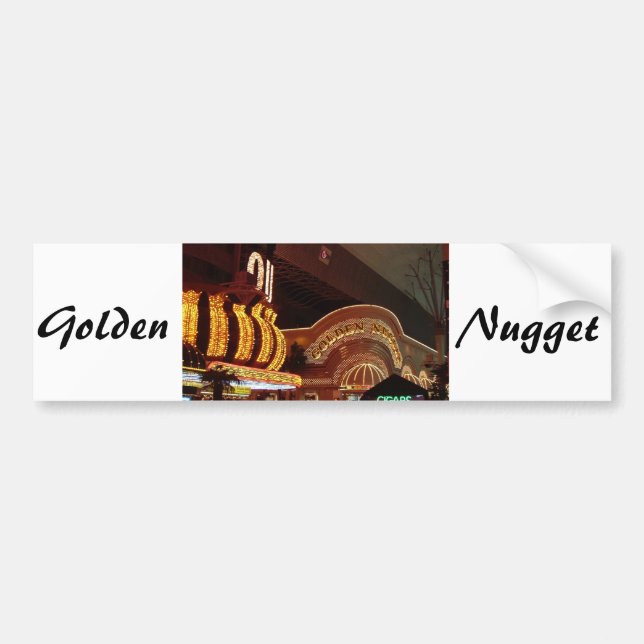 Golden Nugget Las Vegas Bumper Sticker (Front)