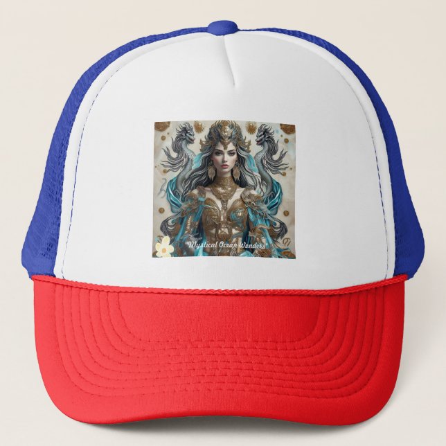 "Golden Ocean Accents" Trucker Hat (Front)
