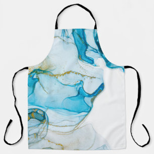 Golden ocean waves. Rich bright abstract picture. Apron