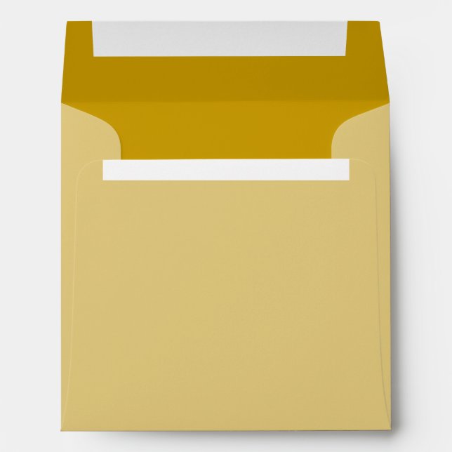 Golden Ocre Background Colour Customize This! Envelope (Back (Bottom))