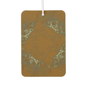 Golden olive abstract   air freshener