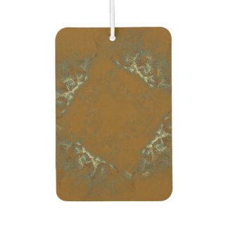 Golden olive abstract   air freshener