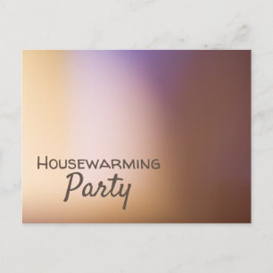 Golden Ombré, Modern Housewarming Party Invite
