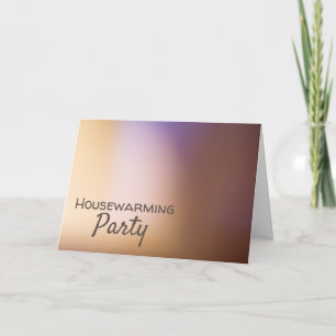 Golden Ombré, Modern Housewarming Party Invite