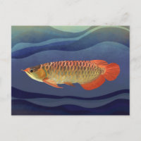 Golden Orange Arowana Fish Exquisite Aquatic