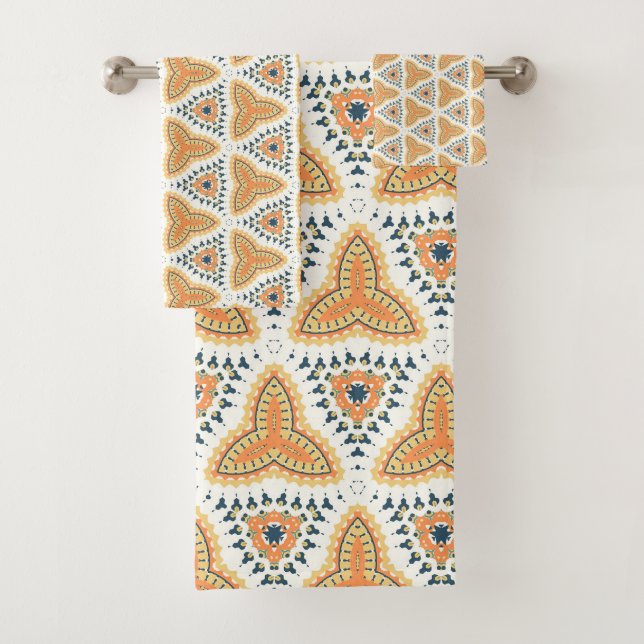 Golden Orange Geo Motif (En situation)