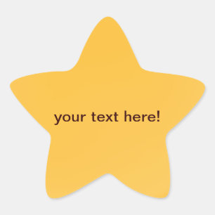 Golden orange - star stickers