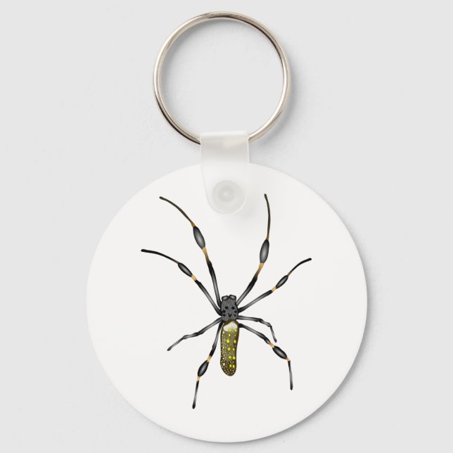 Golden Orb Spider Keychain (Front)