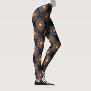 Golden Orb Tower Pattern 00120150507220114 Legging