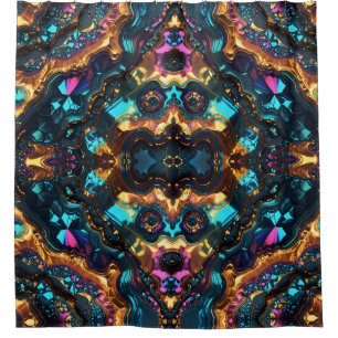 Golden Ore Veins with shiny Gems