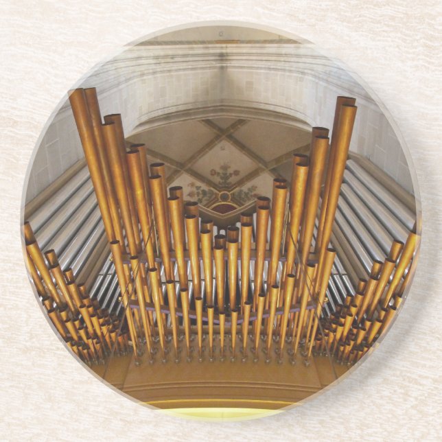 Golden organ pipes coaster (Front)