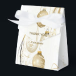 Golden Ornament Christmas Holiday Party Elegant Favor Box<br><div class="desc">Golden Ornament Christmas Holiday Party Elegant Favour Boxes. Unique,  beautiful,  stylish design. Easy to be personalized. Font style,  size and colours can be changed. Matching items available.</div>