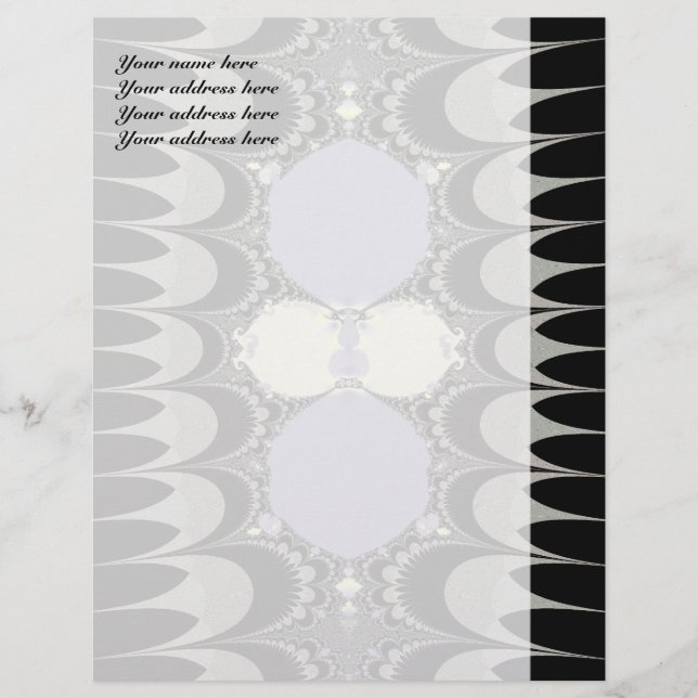 Golden Ornament Customized Letterhead (Front)