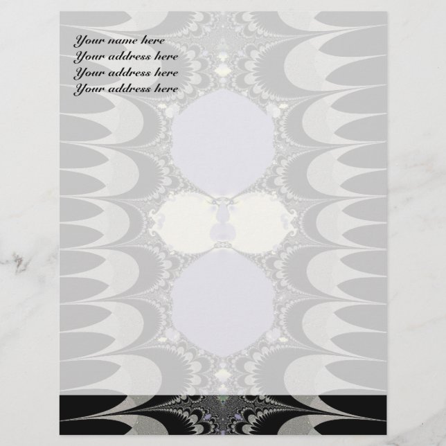 Golden Ornament Letterhead Template (Front)