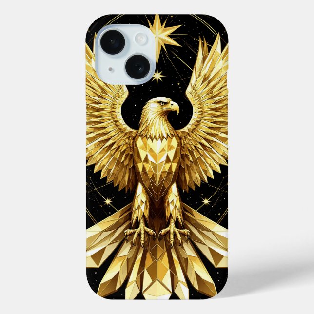 Golden Ornamental Eagle Case-Mate iPhone Case (Back)