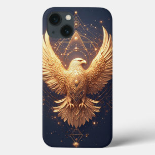 Golden Ornamental Eagle iPhone 13 Case