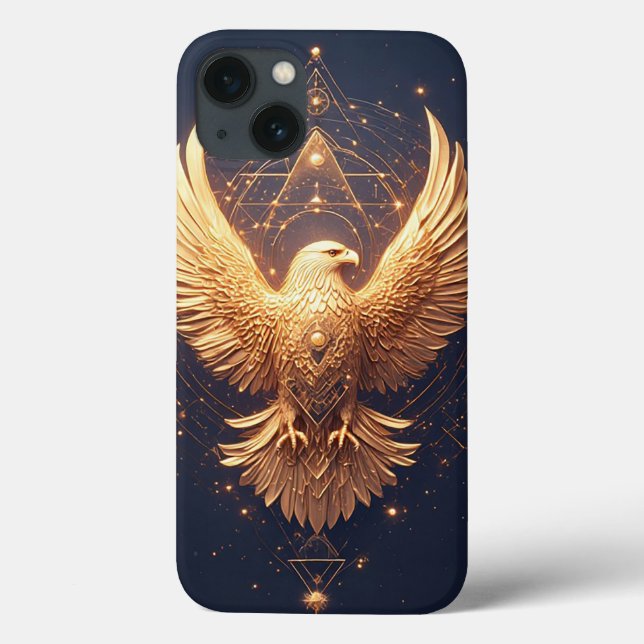 Golden Ornamental Eagle Case-Mate iPhone Case (Back)