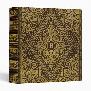 Golden Ornamental w/out Monogram Binder