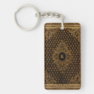 Golden Ornamental w/out your Monogram Keychain
