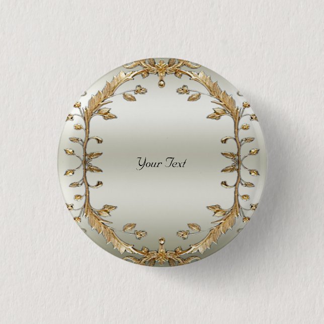 Golden Ornate Button (Front)