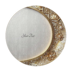 Golden Ornate Cutting Board