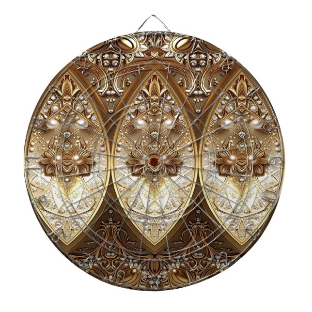 Golden Ornate Dartboard (Front)