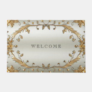 Golden Ornate Doormat