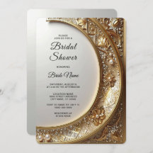 Golden Ornate Frame Bridal Shower
