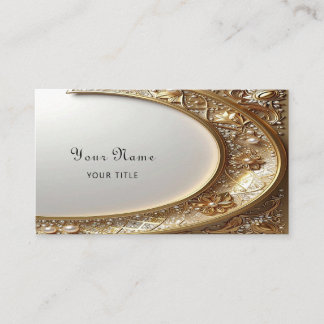 Golden Ornate Frame Business Card