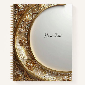 Golden Ornate Frame Notebook