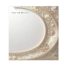 Golden Ornate Frame Notepad