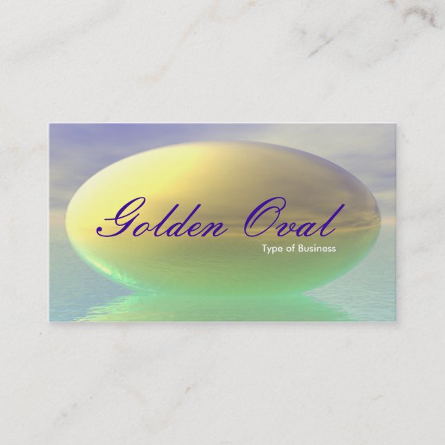 Golden Oval II Business Card (Front)