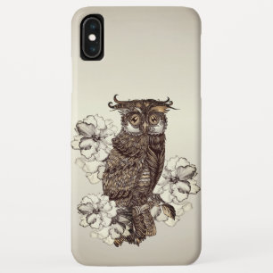 Golden Owl Cream Orchids iPhone XS Max Case