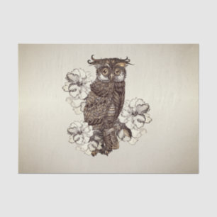 Golden Owl Cream Orchids Tissue Paper