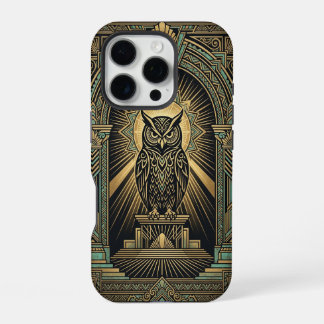 Golden Owl Guardian | iPhone 16 Pro Case