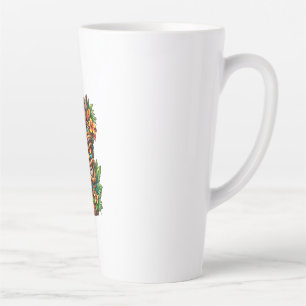 Golden Palm Crown Tiki Latte Mug